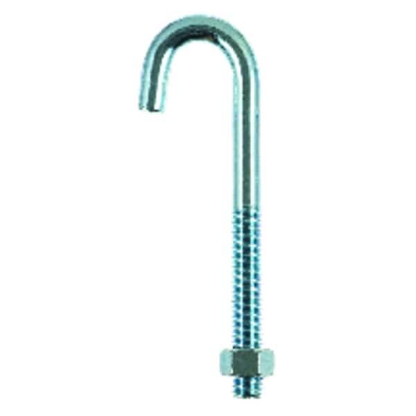 Hampton Hampton Small Zinc-Plated Silver Zinc 1.5625 in. L J-Bolt 325 lb 1 pk 02-3459-873 - main